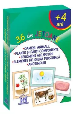 36 de Jetoane - Oameni, Animale, Plante, Fenomene, Igienă, Anotimpuri