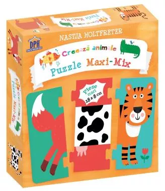 Creeaza animale - Puzzle Maxi-Mix