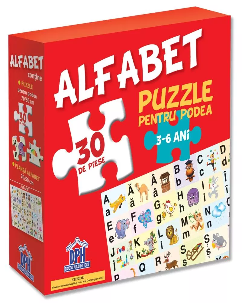 Puzzle pentru podea - Alfabet - 3-6 Ani