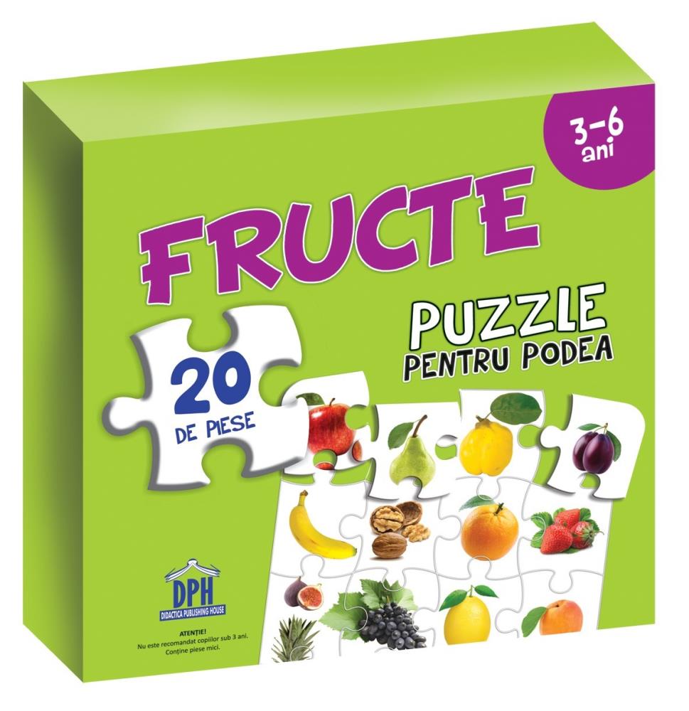 Puzzle pentru podea – Fructe – 3-6 Ani Reduceri Mari Aici 3-6 Bookzone