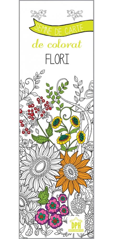 Vezi detalii pentru Semne de carte de colorat - Flori