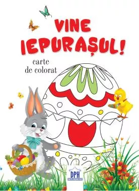 Vine iepurasul - Carte de colorat
