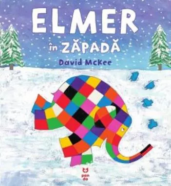 Elmer în zăpadă