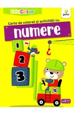 Carte de colorat și activități cu numere