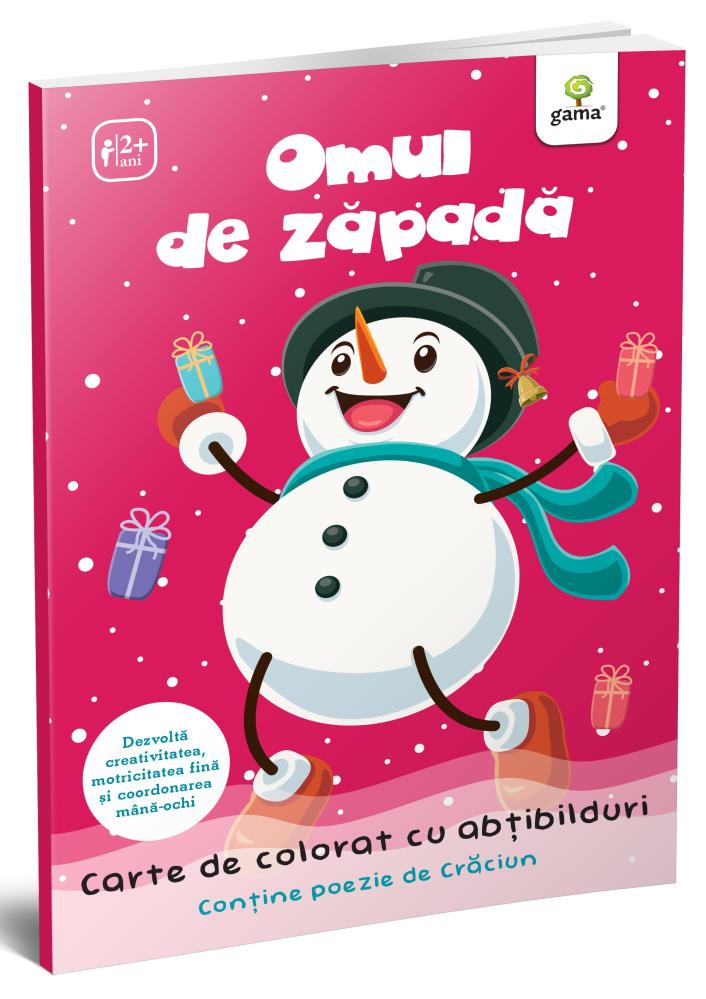Omul de zăpadă. Carte de colorat cu abțibilduri bookzone.ro