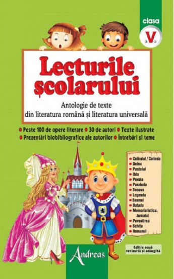 Lecturile scolarului clasa V (antologie de texte din literatura română şi universală)