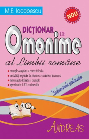 Dictionar de omonime al Limbii Romane