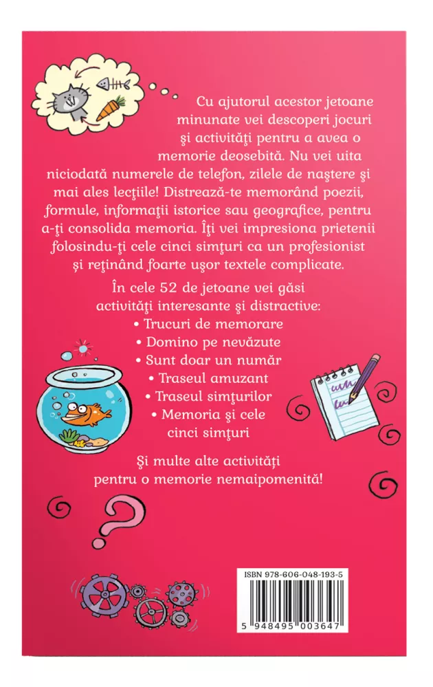 52 de jetoane pentru a avea o memorie buna