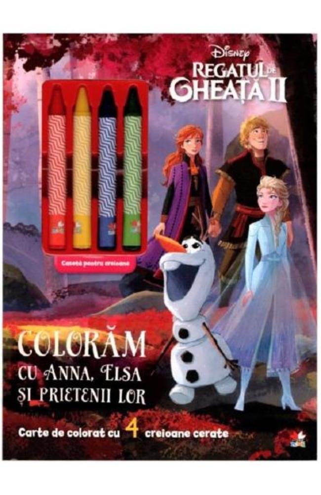 Vezi detalii pentru Disney. Regatul de gheata II. Coloram cu Anna Elsa si prietenii lor. Carte de colorat
