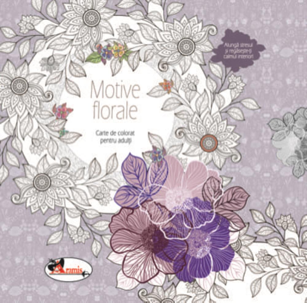 Vezi detalii pentru Motive florale. Carte de colorat pentru adulti