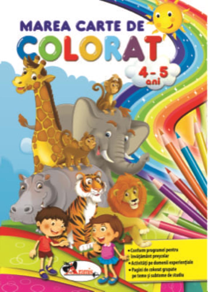 Vezi detalii pentru Marea carte de colorat 4-5 ani